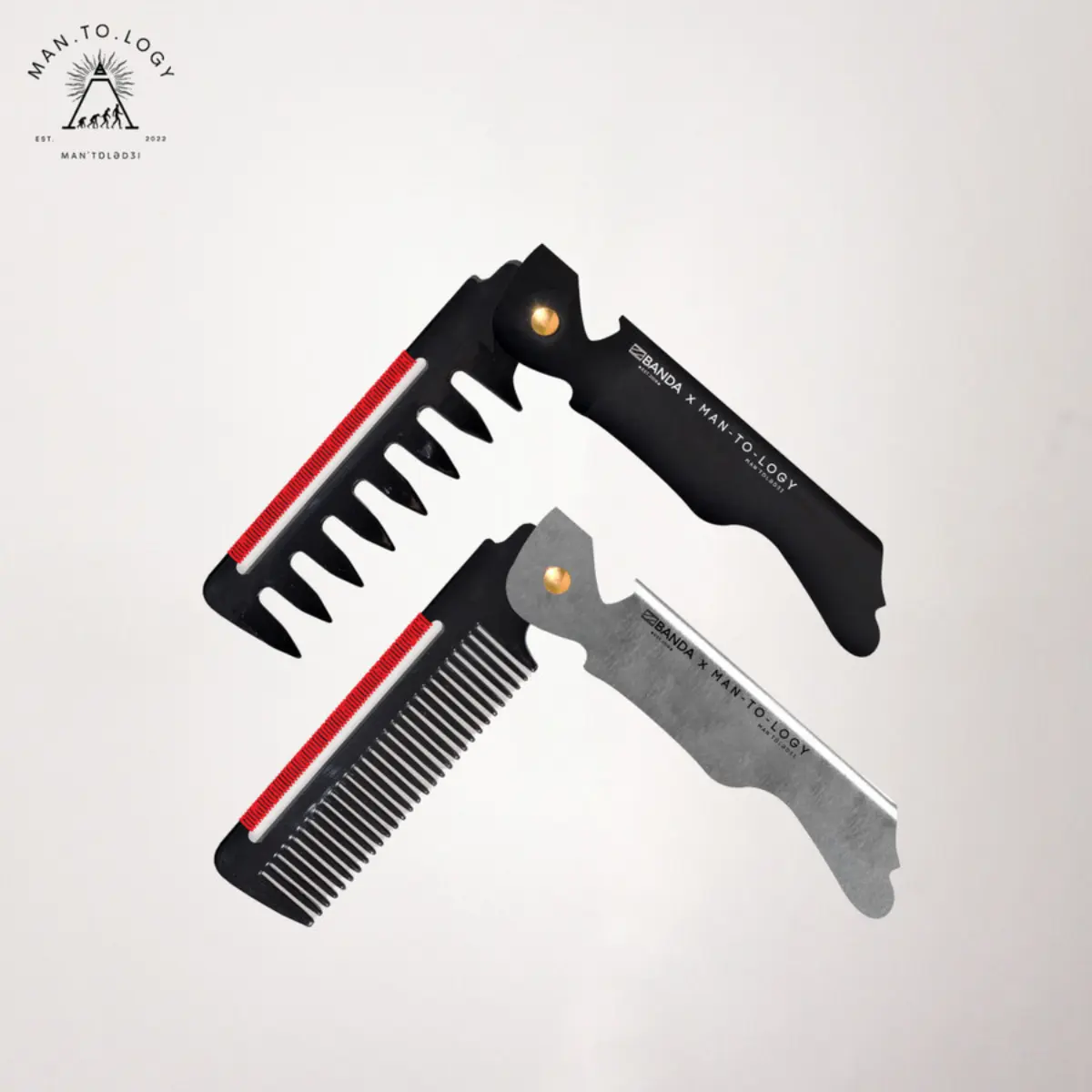 The Freya Stainless Steel Comb / Sisir by MANTOLOGY x BANDA BRUSHES