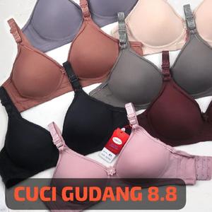 Kapas Bra, Oreo, Jualan Panas, 5 PCs, Reka Bentuk Polos, Versi Terkini, Kazolabusana, Pek