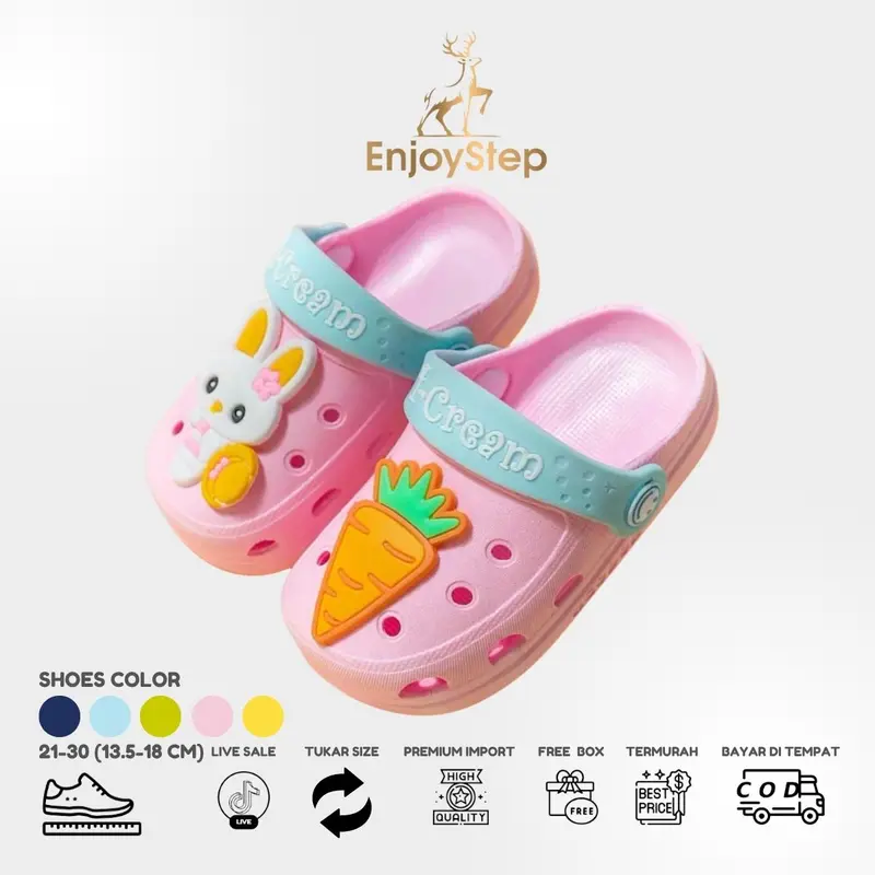 Enjoystep - Sandal Anak Perempuan Laki Laki Karakter Fashion Import S101 2
