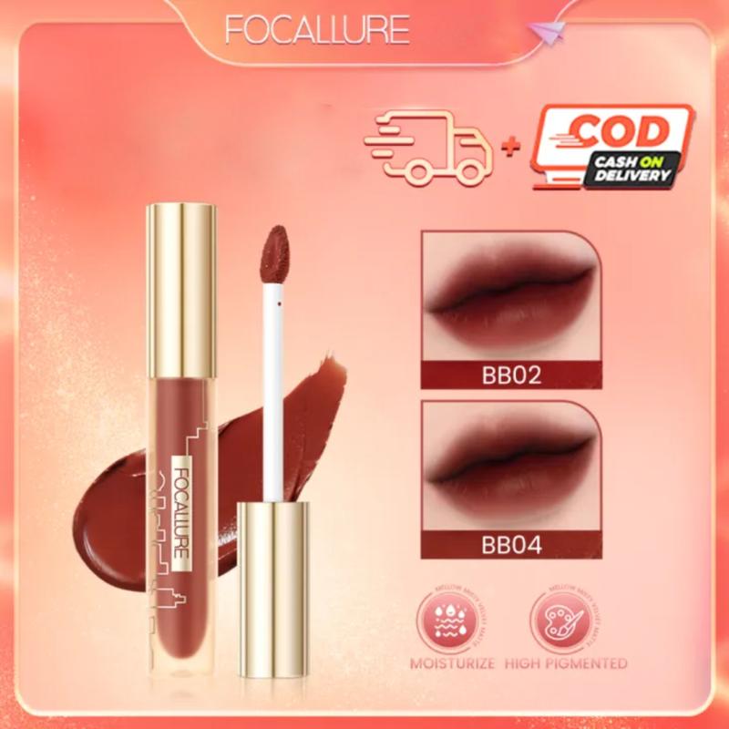 Son môi mờFocallure không kéo dài 24 giờ mềm và mịn dưỡng ẩm cho môi mềm Nữ Trang Điểm Cosmetic