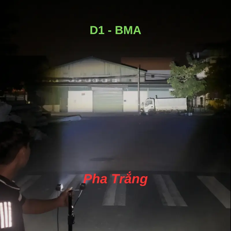 Đèn Trợ Sáng Bi Cầu Mini D1 BMA - 30W Lắp Xe Máy, ÔTô 12 24V Kim Loại, Chống Nước IP68, Cos Vàng Pha Trắng - Phụ Tùng 6