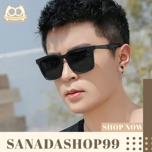 (KM99) Kacamata Pria Kotak Kacamata Pria Fashion Kacamata Sunglasses Anti UV Import Kacamata Kekinian Kacamata Fashion Sunglasses