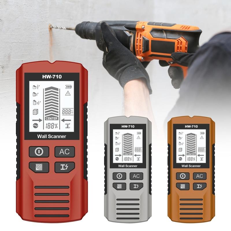 Portable 5 In 1 Wire Pipe Power Scanner Handheld Precise Positioning Instrument Wall Metal Detector Smart Sensor Multifunctional Stud Finder Tool 0