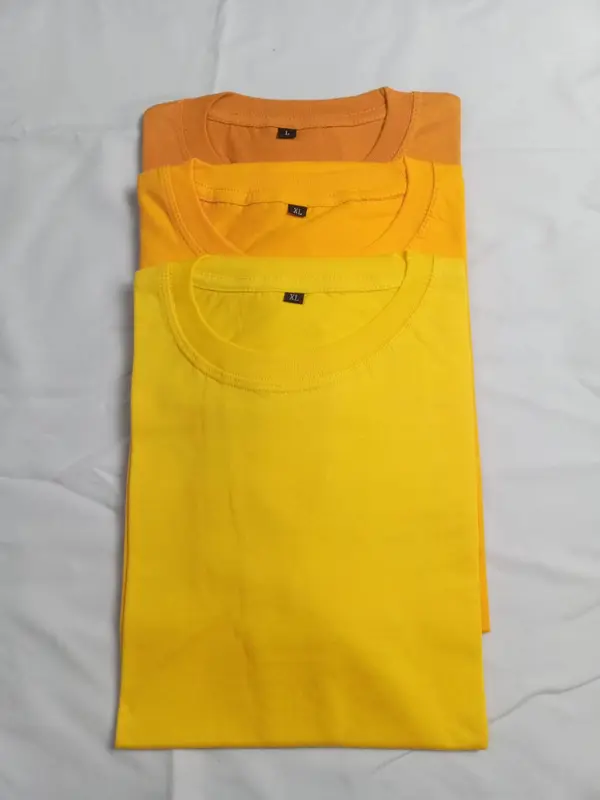Kaos Polos Kuning Series,Kuning Kenari,Kuning Mas, Kuning Mustard, Kuning Orange Katun Polos Mustard Combat Pendek Distro Pria Nyaman 1