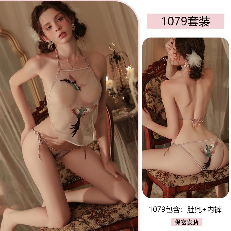 Đồ Lót Gợi Cảm, Áo Yếm Thêu Cổ Điển, Gợi Cảm Và Quyến Rũ, Đồng Phục, Thích Hợp Cho Thời Gian Trưa, Áo Liền Quần Khi Ngủ 5
