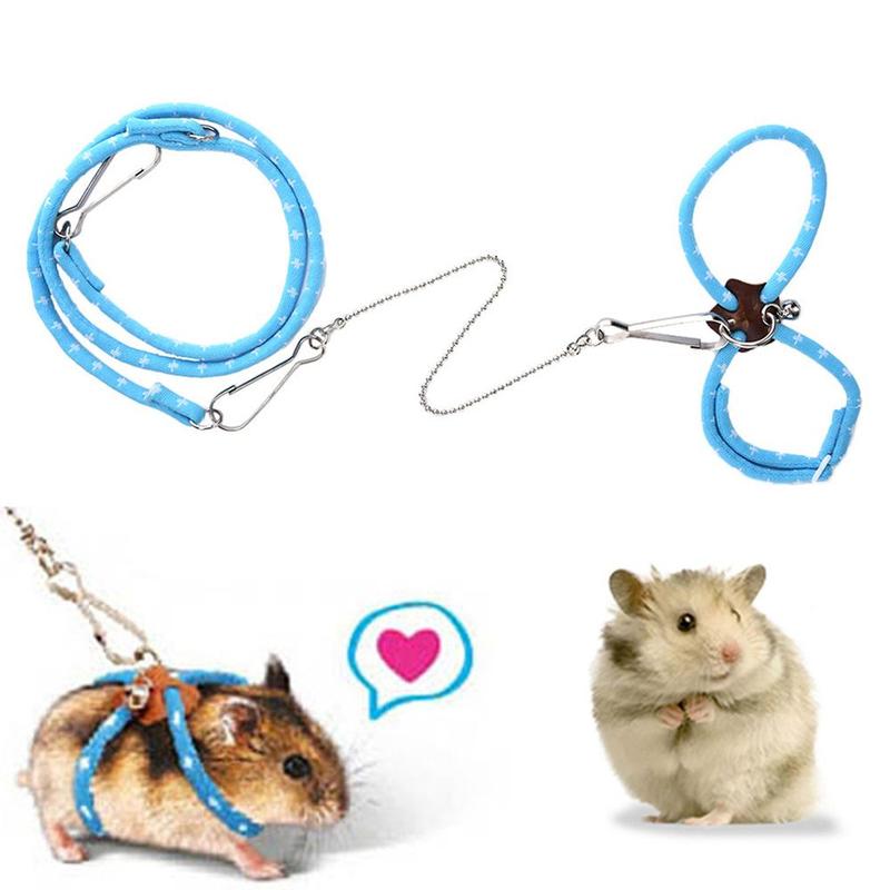 Product Introduction of Cute Small With Bell Ferret Nylon Rope For Rat Squirrel Chinchilla Walking Lead Hamster Leash Pet Supplies Mouse Vest 10