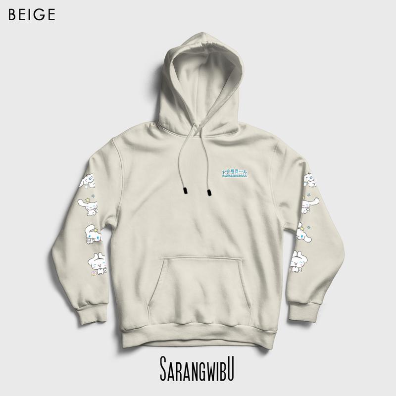 CINNAMONROLL HOODIE JUMPER UNISEX M - XXL ( SABLON ) 4