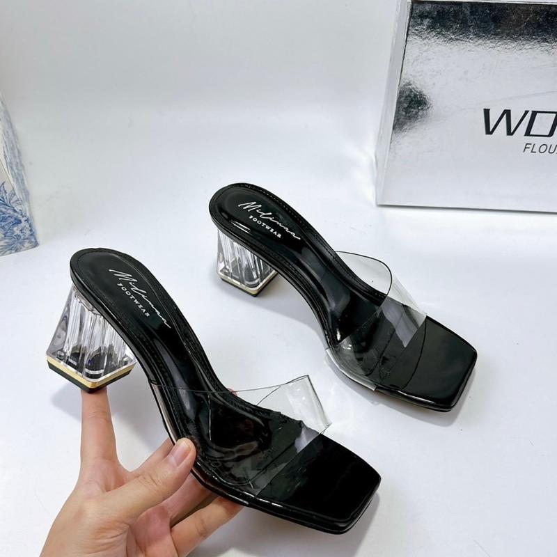 Dép quai trong mềm dẻo, guốc  cao gót né đồng sang chảnh Nữ Shoes GiàY