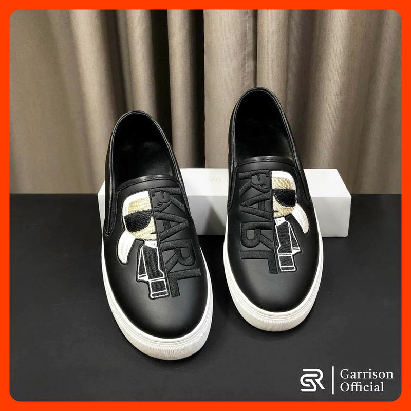 Giày Lười Nam Slip-On Mũi Tròn Thời Trang Trẻ Trung Da PU Bền Đẹp Trending 2026 Cao Su Loafer
