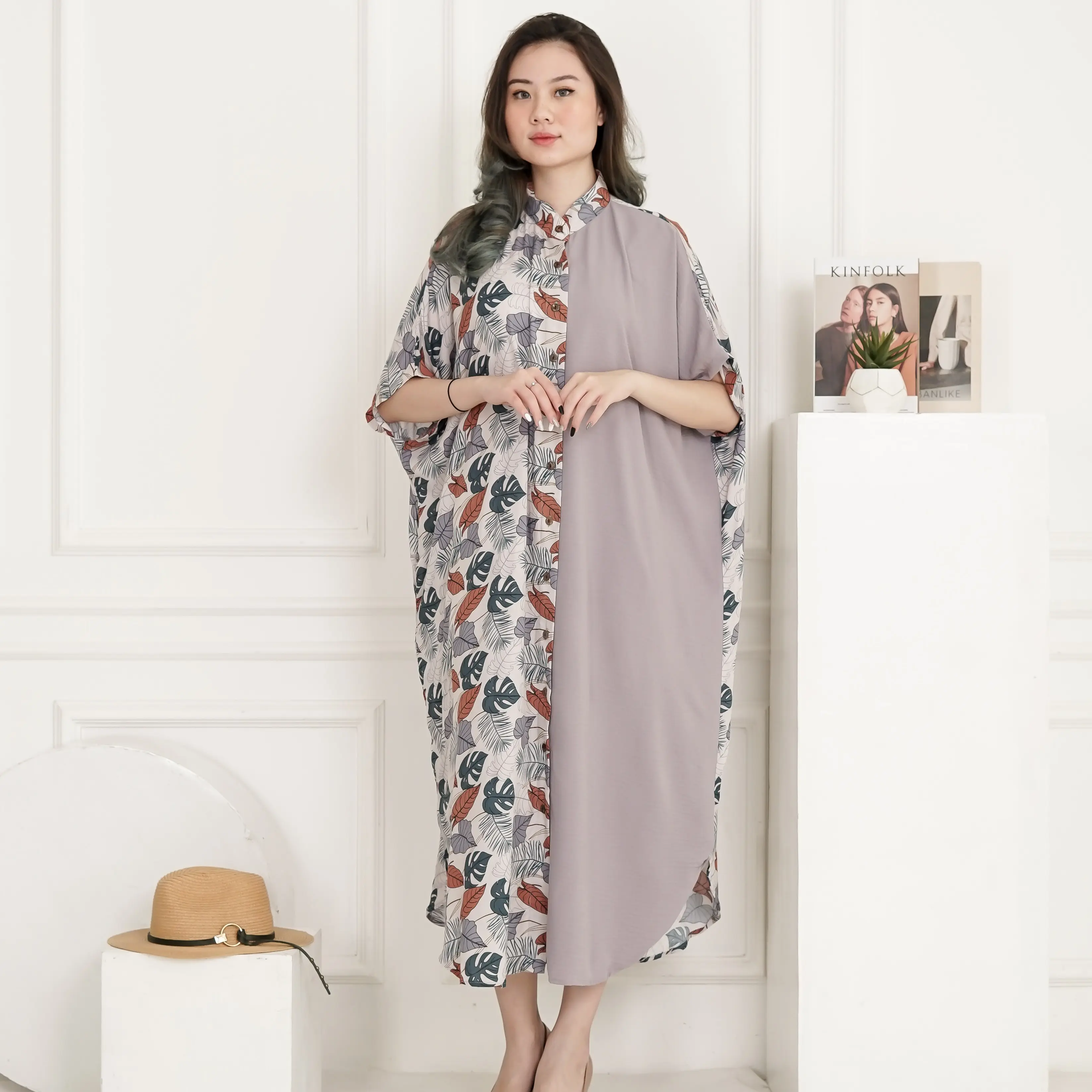 CLARA DRESS JOiNDLuks Rayon Viscose dipadu Crincle Airflow PREMIUM casual crinkle