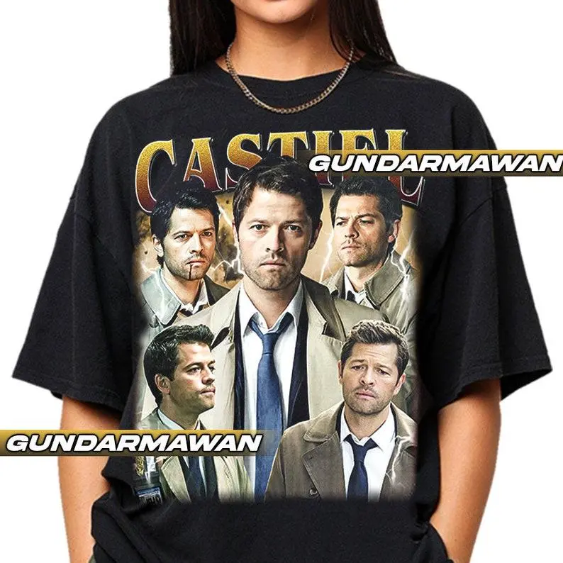 Limited Castiel Vintage T-Shirt, Gift For Woman and Man Unisex T-Shirt | Timnas Cotton Menswear