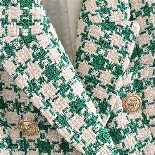 Blazer Green Tweed 004471 Kerja Wanita 4