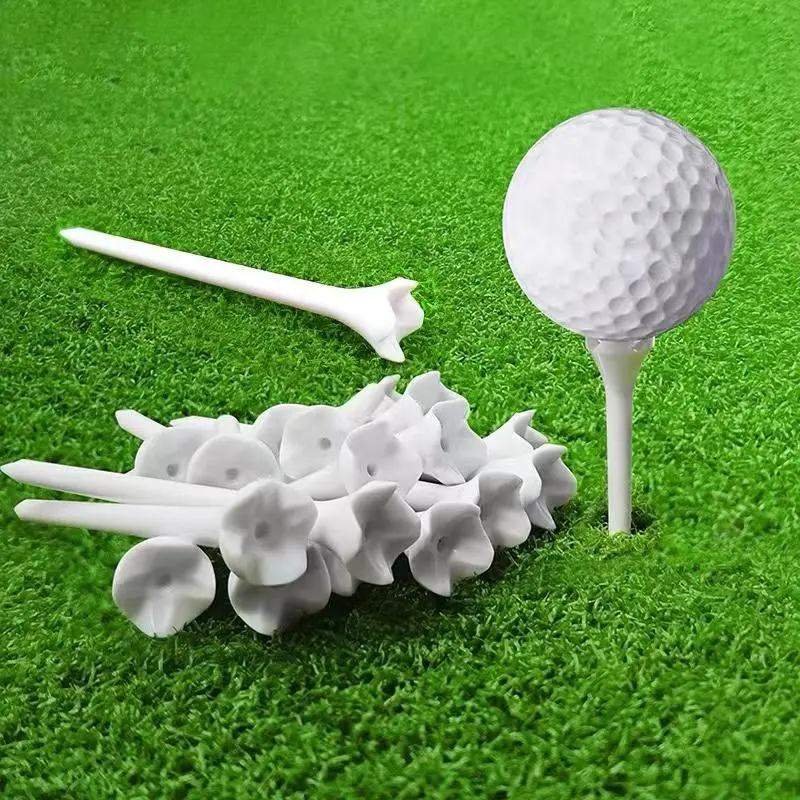 Unbreakable Golf Tees, 30/50/100pcs Professional Durable Plastic Golf Tees, Golf Clubs, Reusable Golf Balls Accessories and Gifts for Golfer Lovers, Fathers Day Gift, Golf Accessory 5