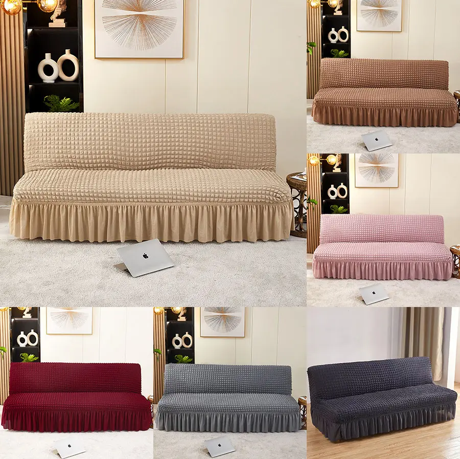 Bọc sofa bed, bọc ghế sofa giường vỏ bọc sofa vải nỉ gân dày dặn co giãn 4 chiều