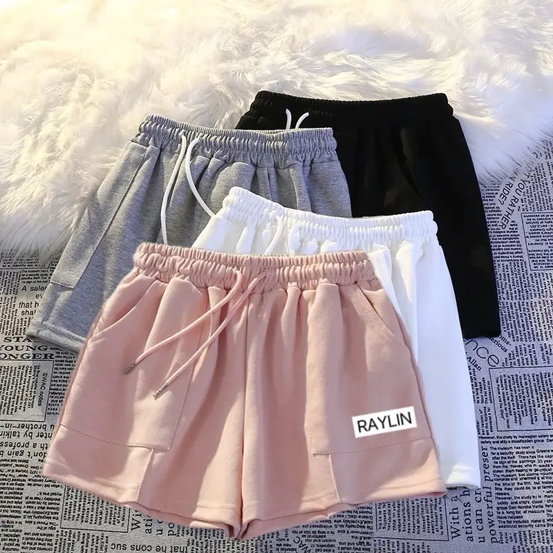 Quần đùi ống rộng RAYLIN N17 - Quần short nỉ cotton ép hàn