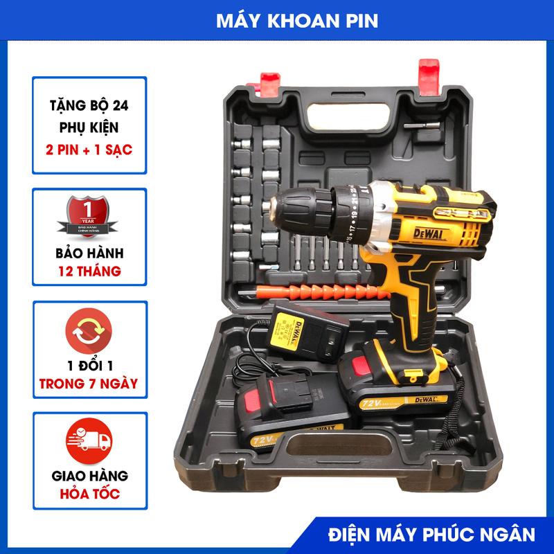 Máy khoan pin, máy bắn vít cầm tay 3 chức năng, lõi đồng sử dụng trong gia đình, Nhỏ gọn tiện lợi