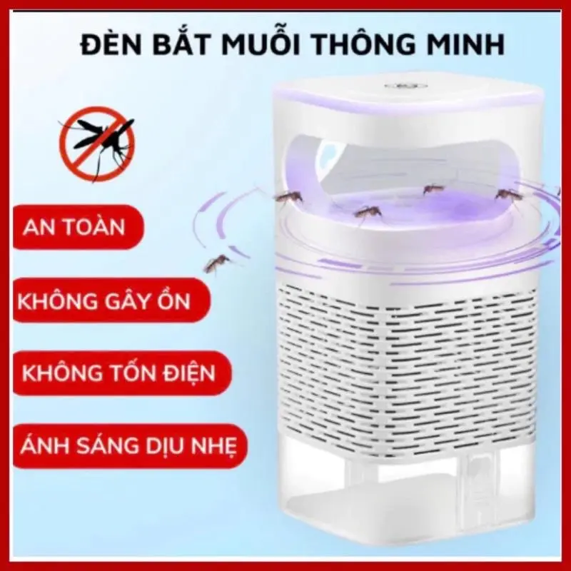 ( Loại 1+ Củ sạc ) Đèn Bắt Muỗi Thông Minh Cao Cấp ( cao 21.5cm ) - Diệt Côn Trùng Hiệu Quả - Bảo Hành 1 Đổi 1 6