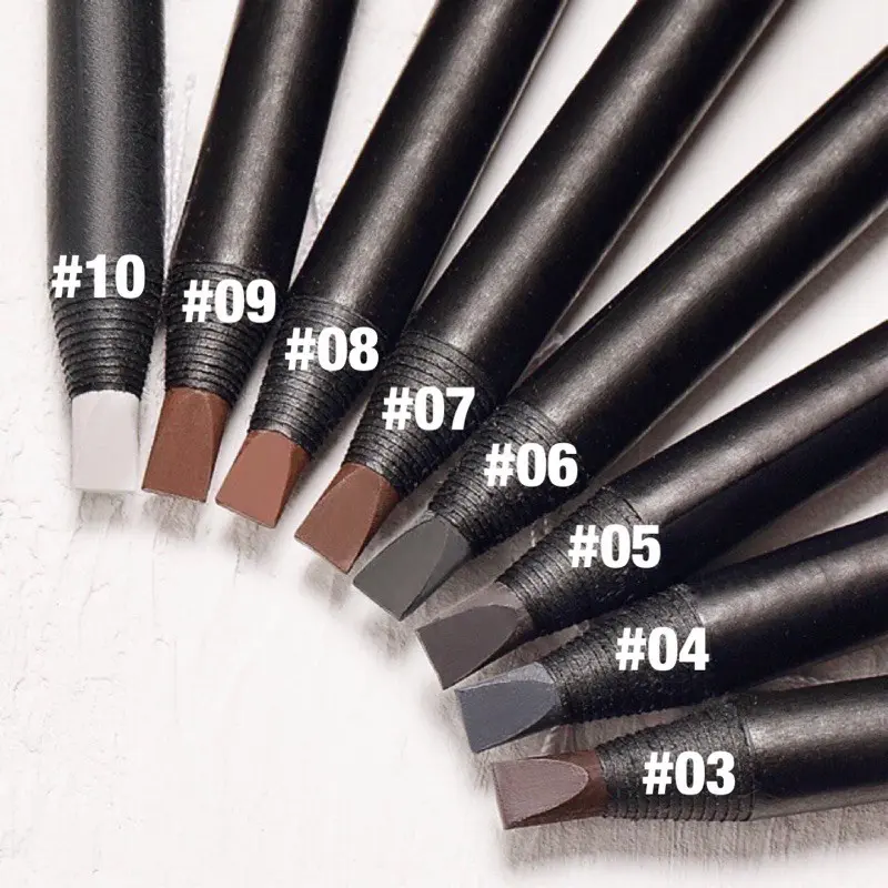 Chì xé kẻ mày Haozhuang cứng phẩy sợi Eyebrow Pencil sắc nét chuyên dùng cho Makeup trang điểm 7