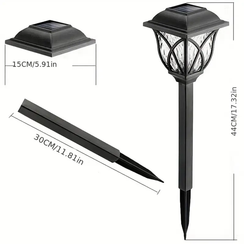 Solar Outdoor Waterproof Lawn Lamp, Automatic Switching Day & Night Modes Buried Light, Decorative Landscape Light For Garden, Courtyard & Lawn 1