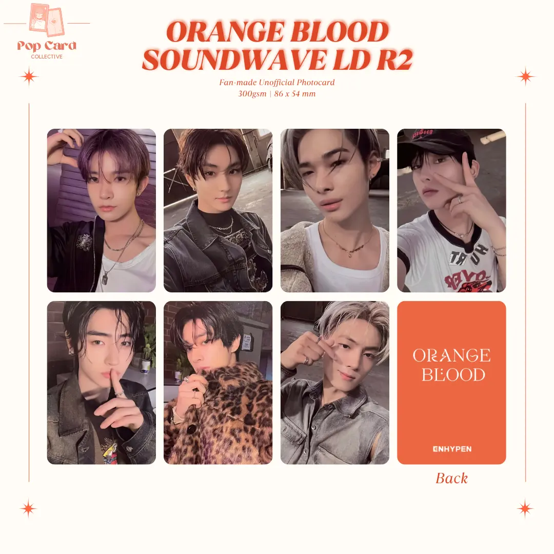 ENHYPEN] Orange Blood Soundwave Lucky Draw R2 Fan-made Unofficial
