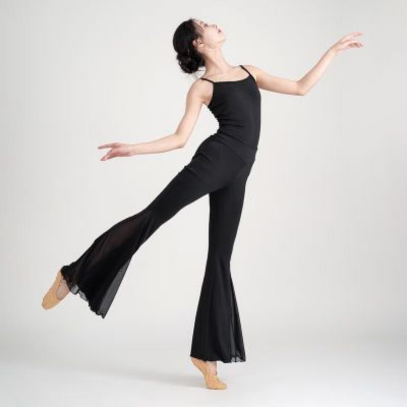 Quần Dài Tập Yoga Nữ, Hàng Mới Về Mùa Hè, Nhẹ Và Thanh Lịch, Chất Liệu Lưới, Thiết Kế Chéo Viền Quần, Bó Sát Bụng, Quần Ống Loe, Thích Hợp Cho Khiêu Vũ Cổ Điển Và Yoga, Cũng Thích Hợp Cho Thể Thao 5