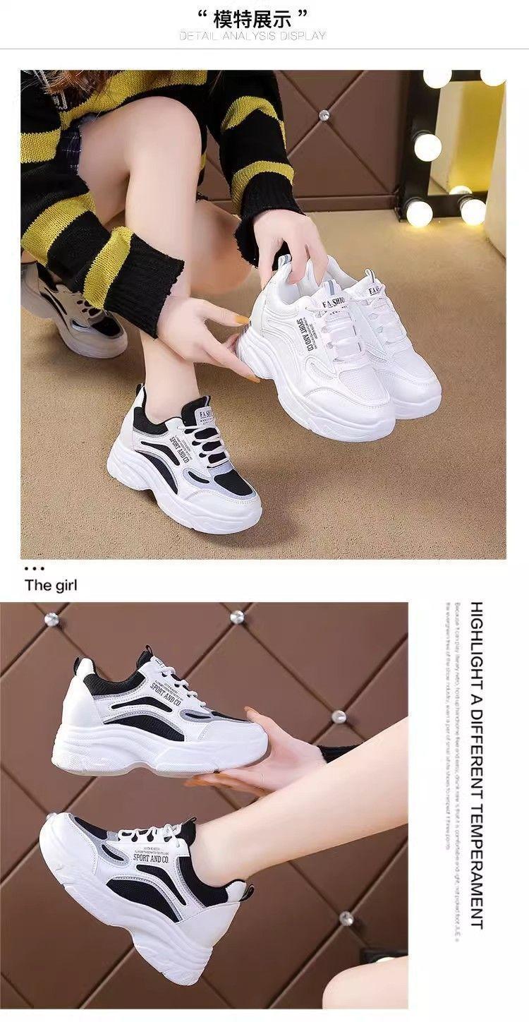 Product Introduction of MysticShoes Giày thể thao nữ giản dị, giày phẳng mềm mại thoải mái cho sinh viên, giày nữ Hàn Quốc phổ biến, chiều cao bên trong 7cm, giày phù hợp để đi làm 01 10