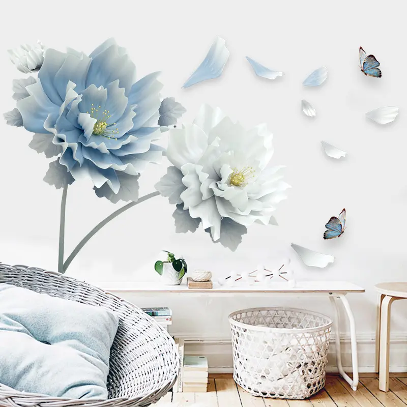 9853 TV background wall stickers in the living room Bedroom wall ...