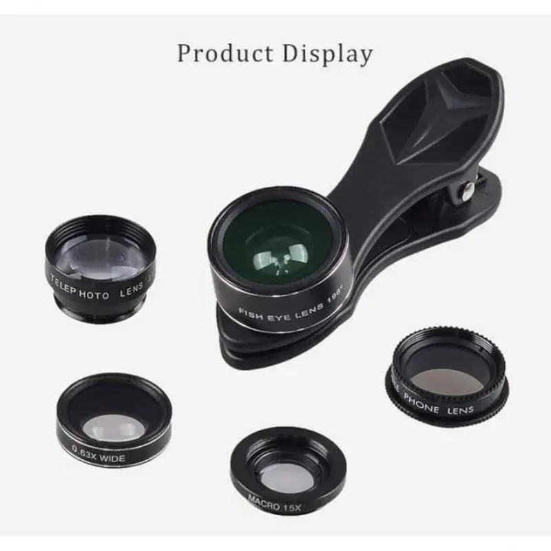 5 in 1 Lensa CPL Fisheye Macro Telephoto Wide Angle - APL-DG5H 3