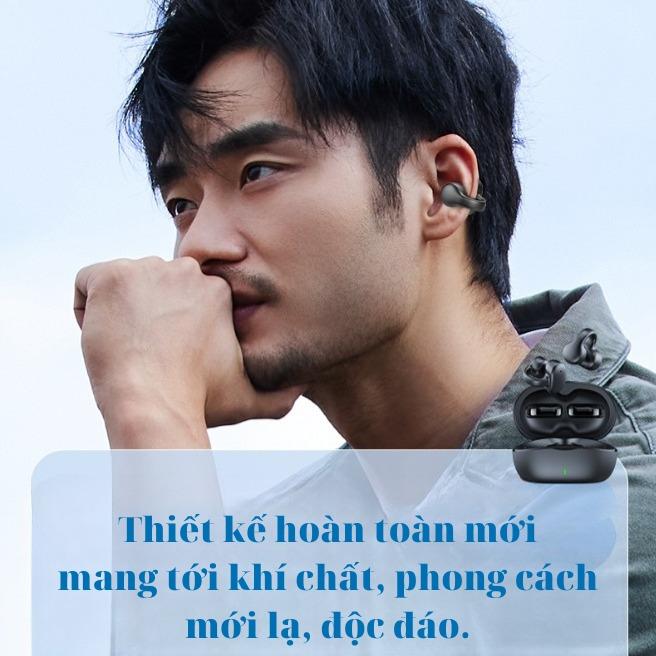 Tai nghe Bluetooth đeo vành tai I113- Phong cách thể thao, đeo thoải mái, cảm ứng vân tay cùng đèn Led hiện đại, pin khỏe, tích hợp nghe gọi. Nghe nhạc Earphone 2