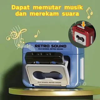 Kunci Radio Retro Klasik Kolektor - Pemutar MP3 10 Detik, Baterai Isi Ulang, Aksesoris Mobil Vintage, Model Old School Jay Chou, Speaker Bluetooth Mini, Suara Jernih, Pengisian USB, Desain Unik, 2.4 GHz, 3.5mm Jack