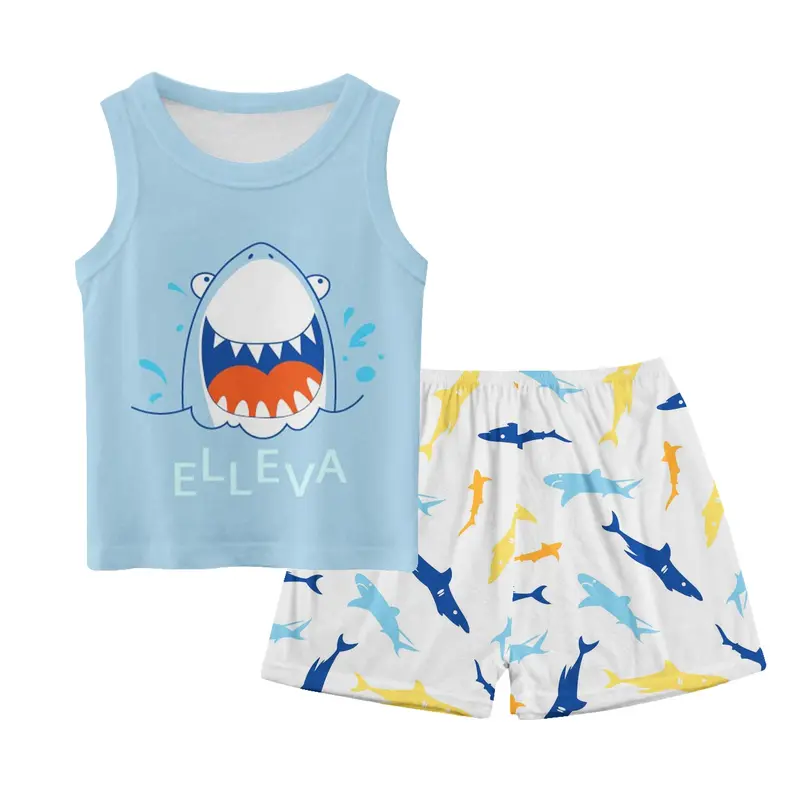 BBI Setelan singlet anak perempuan dan laki laki set lekbong kutung bayi cowok dan cewek unisex import kualitas premium usia 0 4 tahun baju harian tanpa lengan motif karakter lucu 7057 5