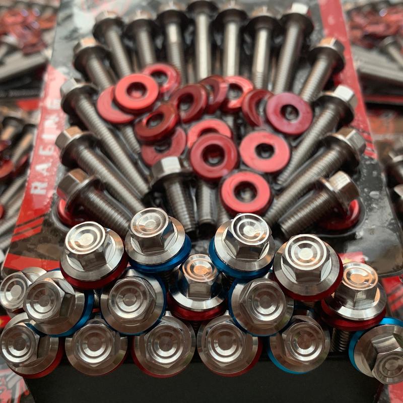 Ốc Lốc Máy Salaya mẫu Thái- Tặng long đền đỏ - Gắn các dòng Xe Máy Phụ Tùng Inox Phụ Kiện Cao Su combodọnxe dream