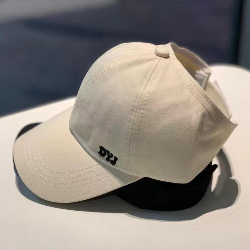 Nón Lưỡi Trai Cotton Hở Chóp Thời Trang Hàn Quốc Dành Cho Nữ thêu chữ DYJ