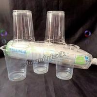 Gambar Gelas plastik starindo 14 oz dan 16 oz + tutup - tutup datar 14 oz dari Anugrah Plastik_NEW Kota Surabaya 2 Tokopedia