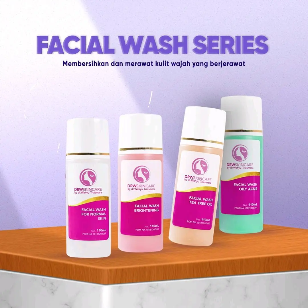 FACIAL WASH DRW SKINCARE.  SABUN CUCI MUKA. KULIT BERMINYAK /KULIT KERING/NORMAL. ORIGINAL &BPOMb100% Hidrasi Membersihkan Kering Oily Muka Mencerahkan Wajah Berjerawat Pencerah Berjerawat Pencerah Memutihkan Perawatan Cleanser