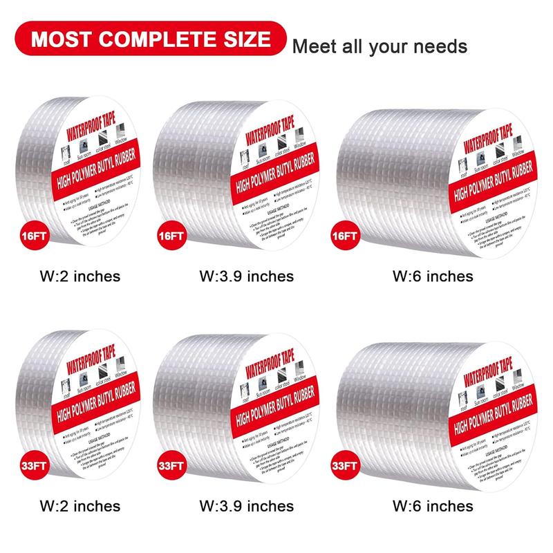 Cuộn 5 mét băng keo dán rộng 5cm/10cm20cm/30cm - Miếng dán siêu dính - Miếng dán chống thấm nước - Keo chống dột 2