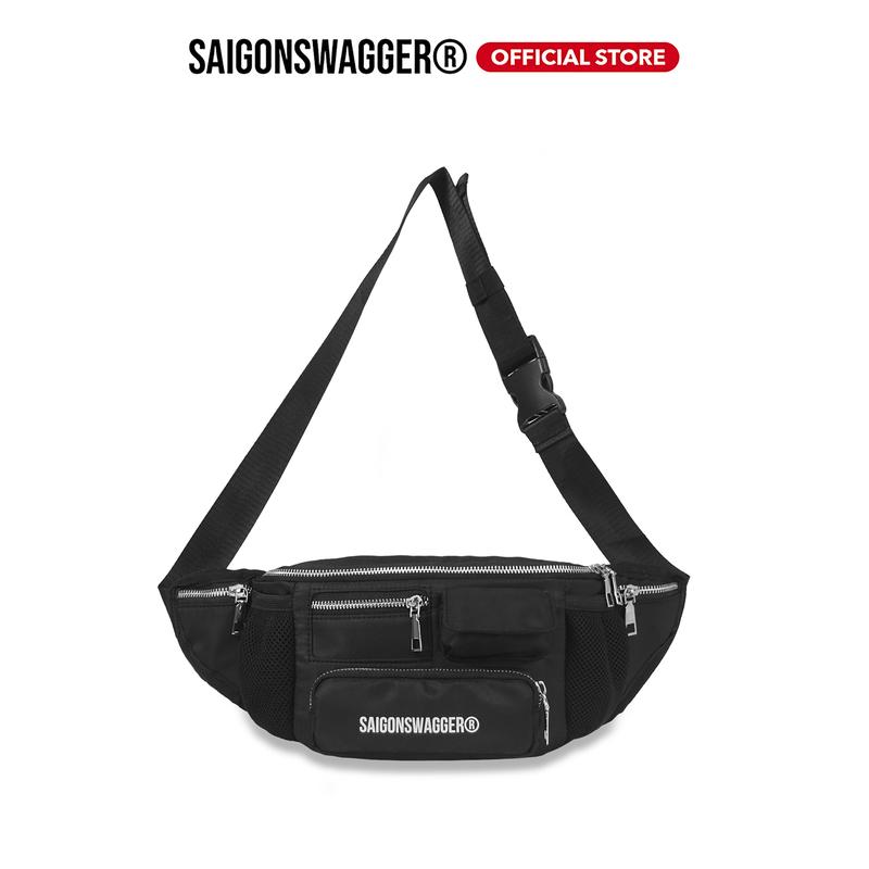 Túi Bao Tử Eo Hộp Nam Nữ Nylon Cao Cấp SAIGONSWAGGER  CARGO NYLON BUMBAG Túi Hộp Đeo Chéo