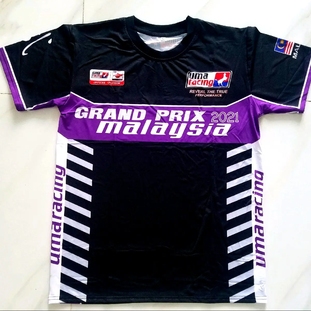 Áo Thun U M A Racing, Vải thun lạnh co giãn 4 chiều Cổ Tròn Menswear Nam