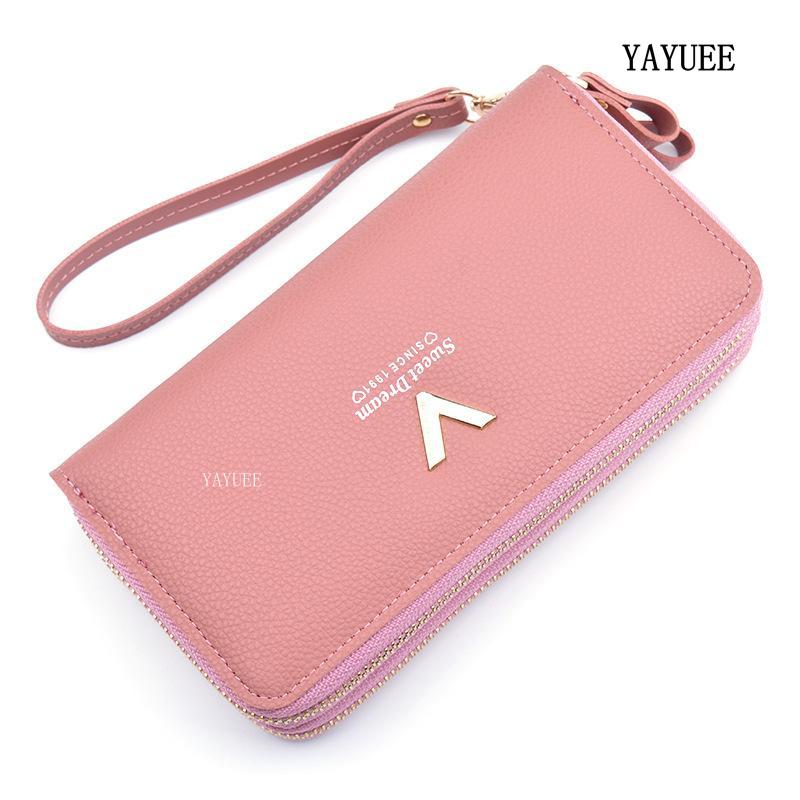Ví Dài Có Khóa Kéo Đôi, BLYJ029 #, Thời Trang, Sức Chứa Lớn, Hai Lớp, Túi Cầm Tay Nữ, 2302 Da Clutch 7