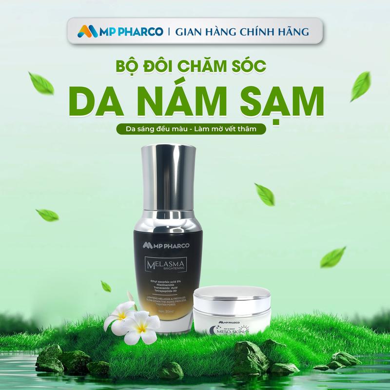 K57a (S) Bộ đôi Kem dưỡng MESO 30gr và Serum  Melasma 30ml - dành cho chị em da Nám hỗ trợ dưỡng ẩm, làm sáng da, mờ thâm