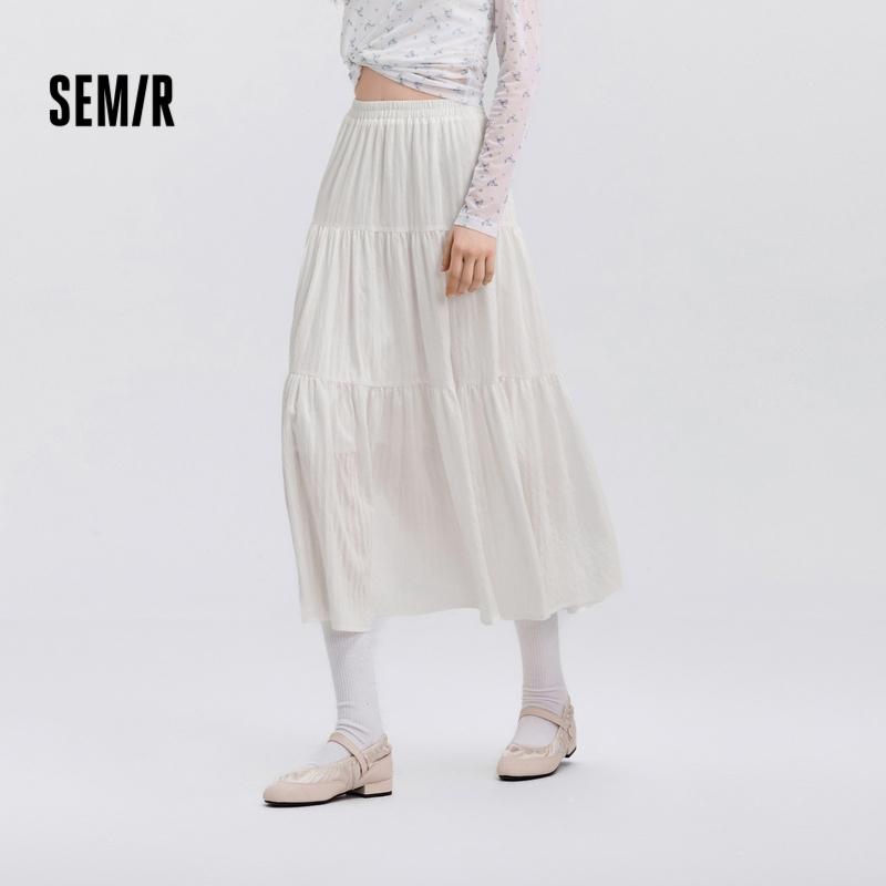 Semir Chân Váy Dệt, Thanh Lịch Và Dễ Phối Đồ, Xếp Nếp, Hàng Mới Về Mùa Xuân 2025, Dành Cho Nữ Women 0