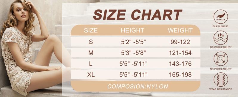Product Introduction of black tights nude tights 6 Pairs Pantyhose for Women 20 Denier High Waist Sheer Tights 5