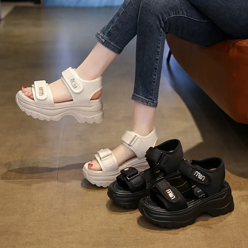 Sandal nữ đế cao 7cm quai chất liệu da mềm đẹp, Hottrend Mimi. 2
