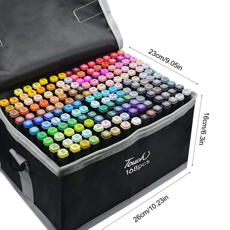 Product Introduction of 24-80color Double-headed Mixed Art Marker Pen Set - Permanent, Quick-drying, Multi-functional Art Supplies, Suitable for Painting, Sketching, Coloring and Underlining - Very Suitable for Artists, Designers and Enthusiasts 1