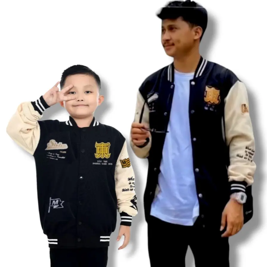 JAKET BASEBALL VARSITY DEWASA ANAK / JAKET BOMBER VARSITY Katun Santai