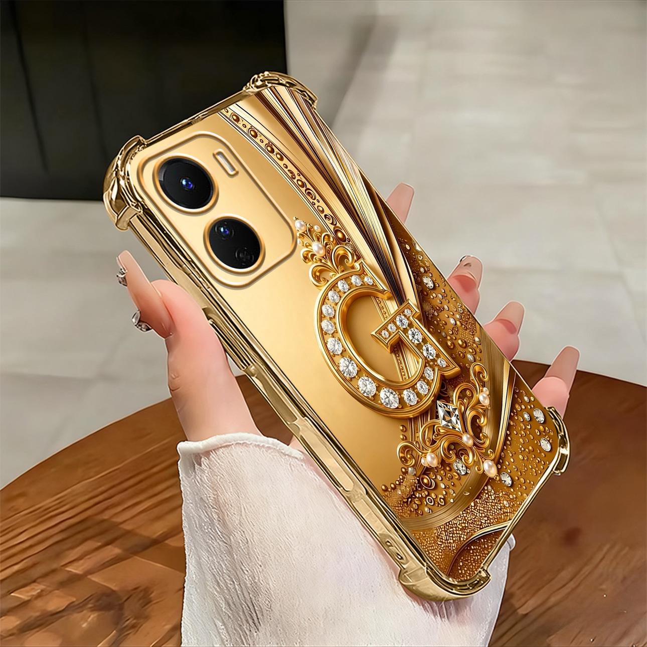 Cocok untuk casing ponsel VIVO Y16 Casing ponsel tahan benturan empat sudut dengan ukiran huruf yang indah.-SJFS