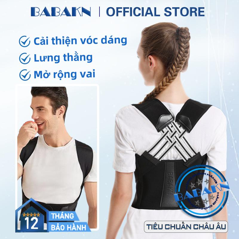 BABAK NĐai Lưng Chống Gù, Đai Nịt Lưng Tập Gym, Chống Gù Lưng, Chỉnh Dáng, Chống Cong Vẹo Cột Sống Lưng Khi Yập Gym, Yoga, Nhảy Dây Sport giáp  full gym đai tập