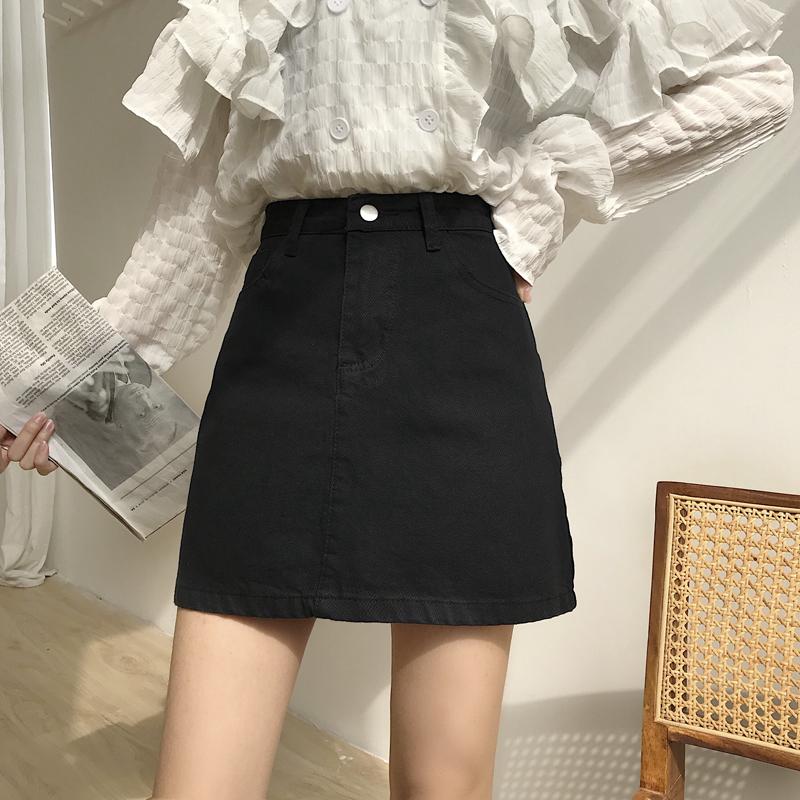 Product Introduction of Chân Váy Denim Ngắn, Phong Cách Ins, Dành Cho Nữ, Hàng Mới Về Mùa Xuân Và Mùa Thu 2023, Cạp Cao, Bó Sát Và Nâng Cao, Chân Váy Bút Chì Chữ A, Ôm Dáng 12
