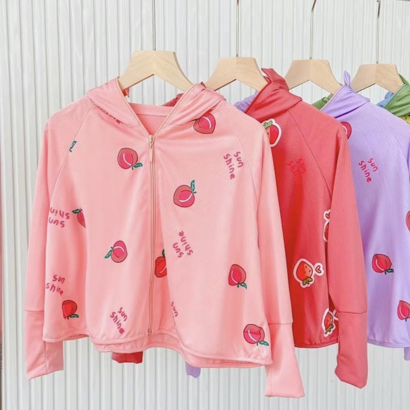 (10-25kg) Áo chống nắng họa tiết siêu yêu cho bé, thấm hút mồ hôi 3