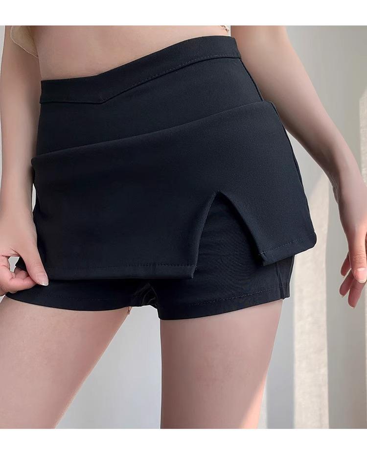 Product Introduction of Black midi skirt for women, spring new style, sexy and sexy girl, high waist, tight fitting, hip hugging skirt, pure desire style, A-line ultra short skirt 21